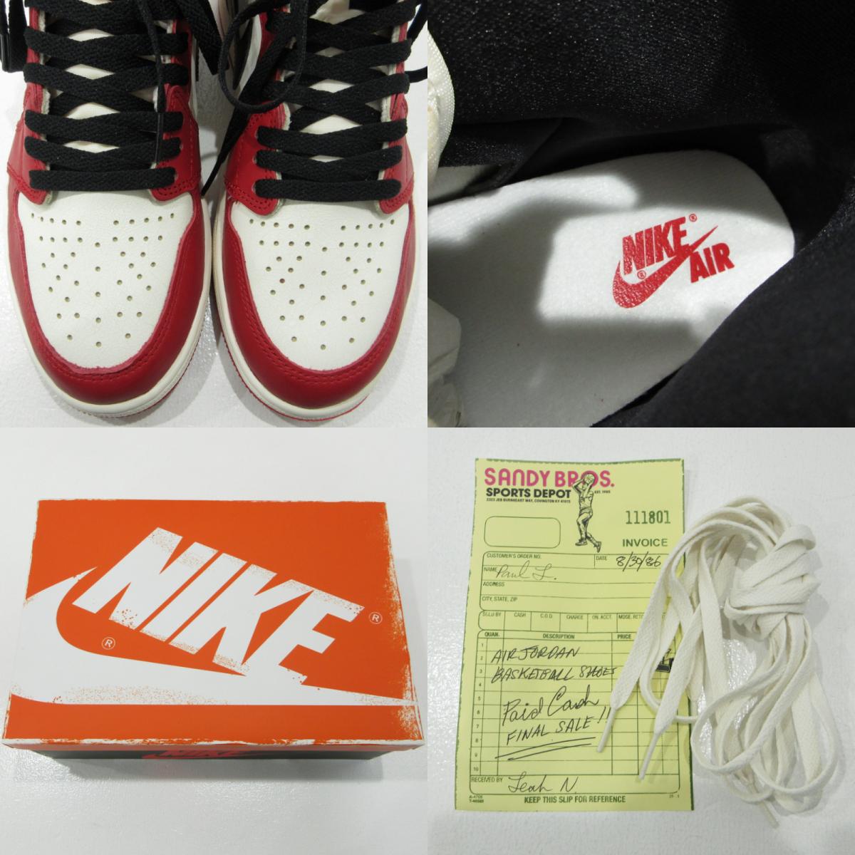 NIKE | ナイキ Air Jordan 1 High OG エアジョーダン 1 レトロ ハイ オリジナル シカゴ スニーカー DZ5485-612 レッド 27.5cm【三重本店】