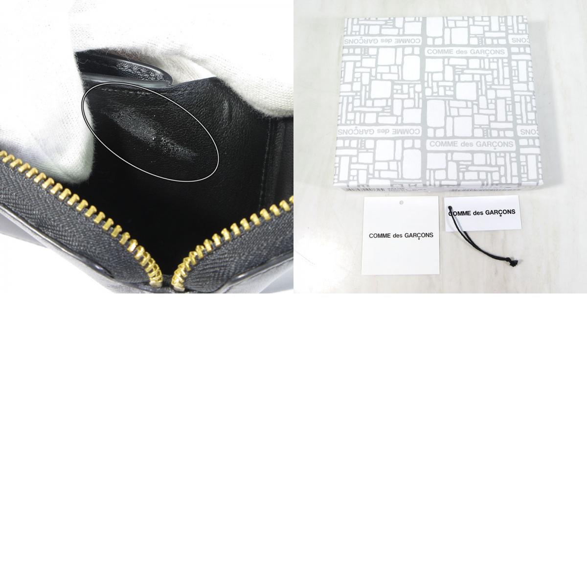 COMME des GARCONS | コムデギャルソン CLASSIC LEATHER LINE ラウンドファスナー 二つ折りレザーウォレット 二つ折り財布 8Z-D002-051-1-1(SA2100) ブラック【三重本店】