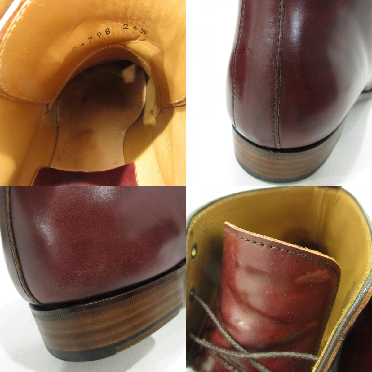 Chausser | ショセ ブーツ C-798 ボルドー バーガンディー 26.5cm【三重本店】