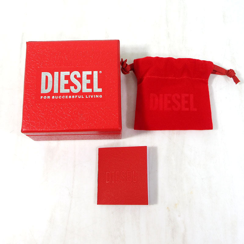 DIESEL | ディーゼル オーバルD ダブルチェーン トグル ネックレス / マンテル ネックレス DX1534040 シルバー【三重本店】