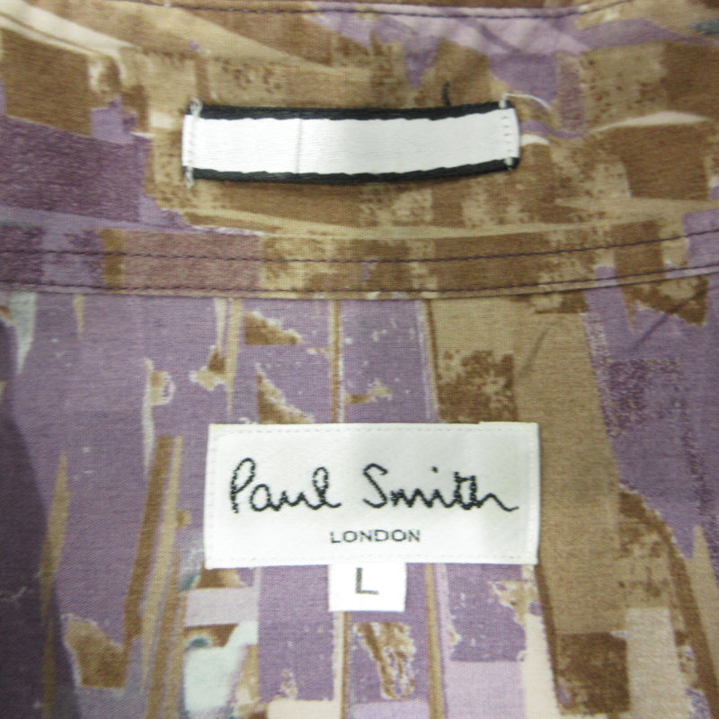 Paul Smith | ポール・スミス 幾何学模様 総柄 長袖シャツ 473246 FM マルチカラー サイズ:L【三重本店】