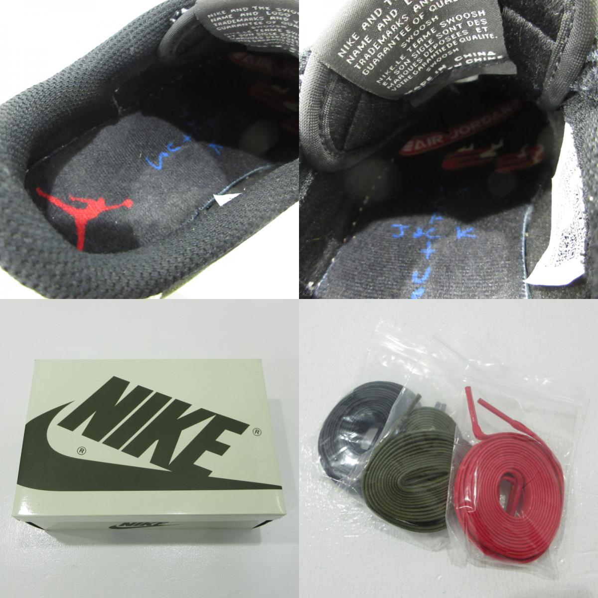NIKE | ナイキ WMNS AIR JORDAN 1 LOW OG SP Travis Scott ウィメンズ エアジョーダン 1 ロー オリジナル トラヴィス スコット スニーカー DZ4137-106 オリーブ 24cm【三重本店】