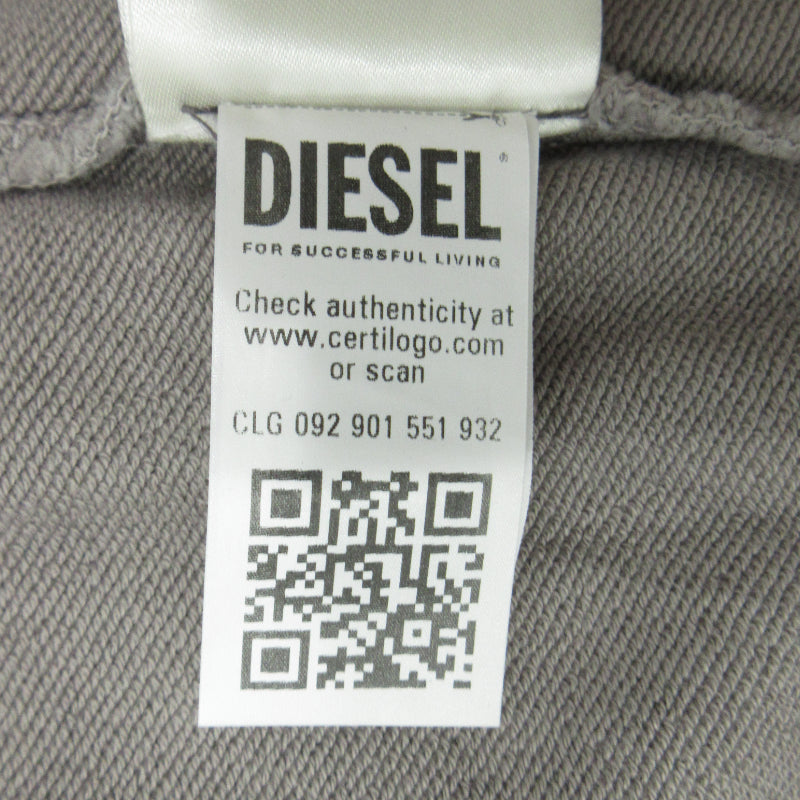 DIESEL | ディーゼル パッチディティール パーカー A10450 グレー サイズ:XXL【三重本店】