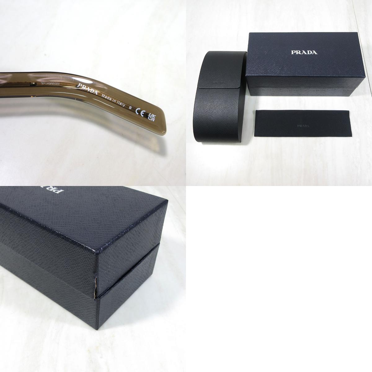 PRADA | プラダ アイコンメタルプラーク付 ウェリントンシェイプ サングラス サイズ:53□21-150 サングラス SPR A16-F 28I-03D ブラウン系×ワイン系【三重本店】