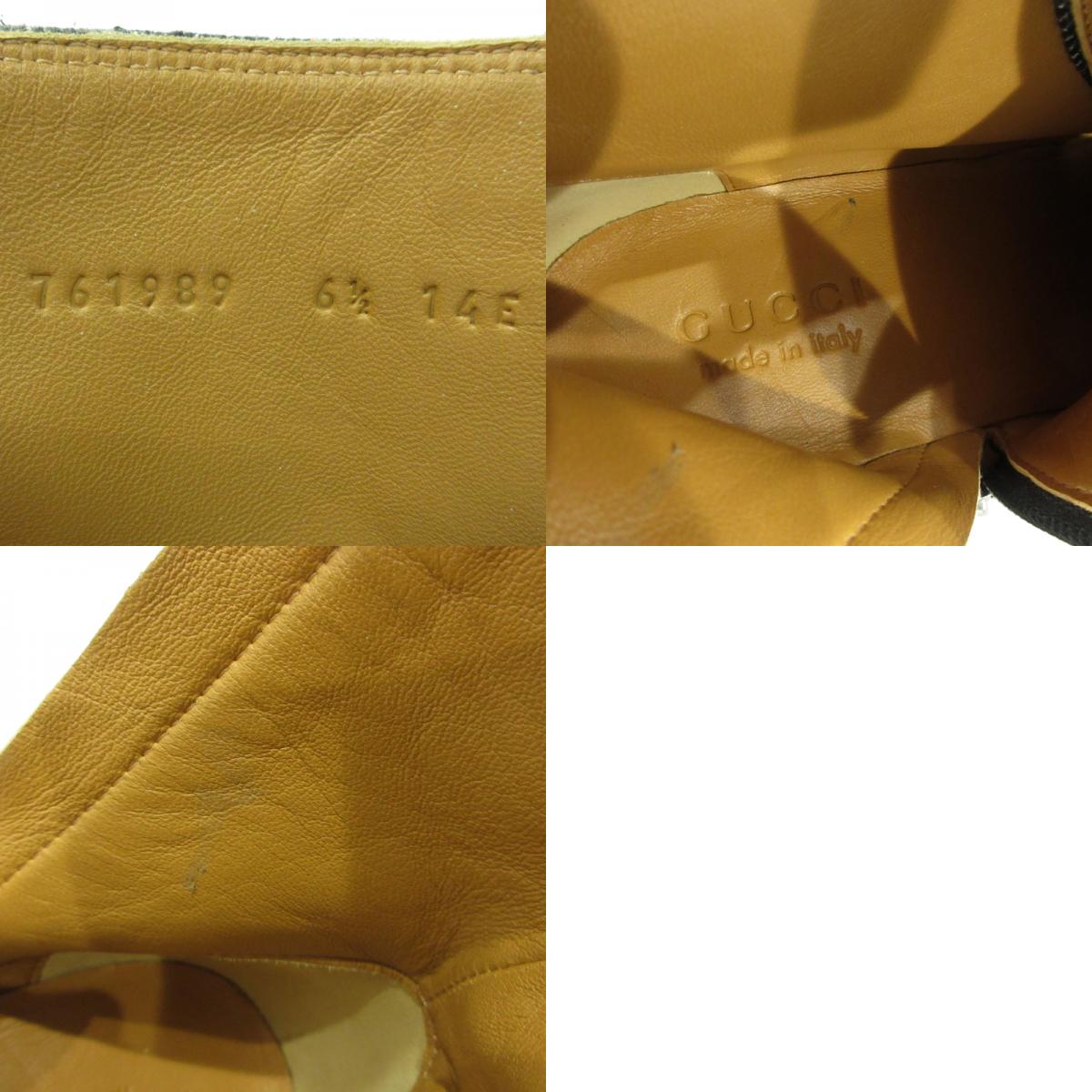 GUCCI | グッチ サイドジップ シェリーライン Clerc Denim クレール デニム ブーツ 761989 ネイビー【三重本店】