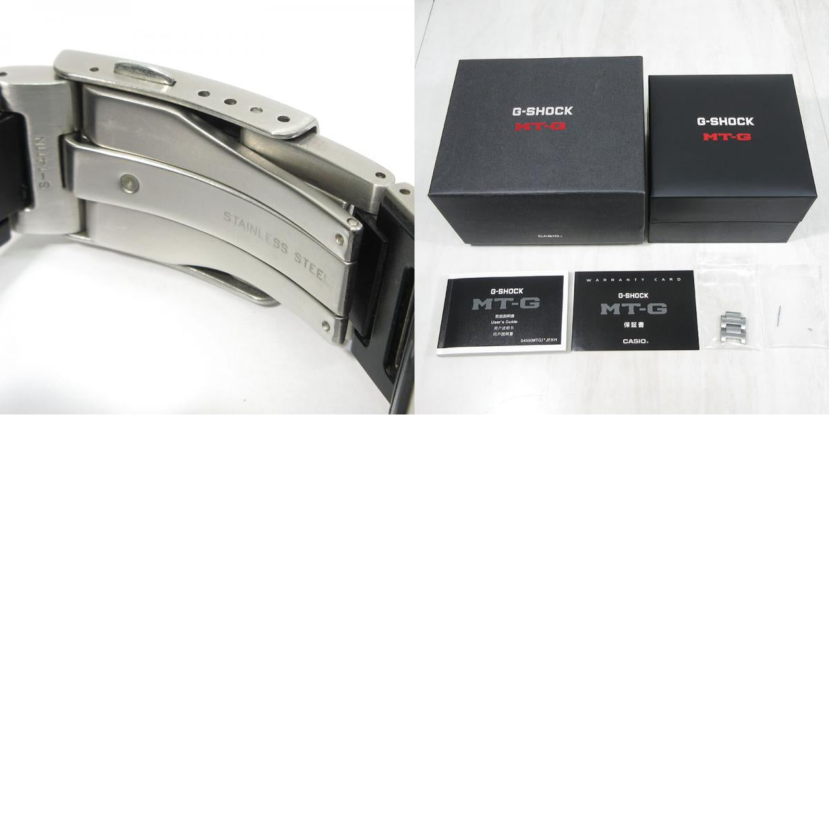 CASIO | カシオ G-SHOCK MT-G GPSハイブリッド電波ソーラー 腕時計 MTG-G1000D-1AJF 多針アナログ表示 タフソーラー電波時計 ブラック×シルバー【三重本店】