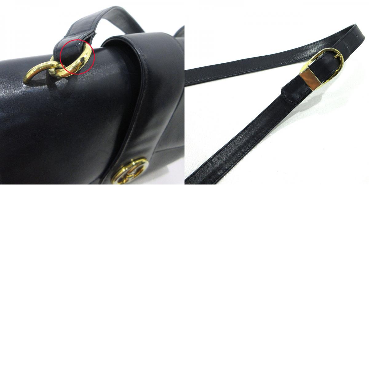 GUCCI | グッチ オールドグッチ インターロッキングG ショルダーバッグ ダークネイビー【三重本店】