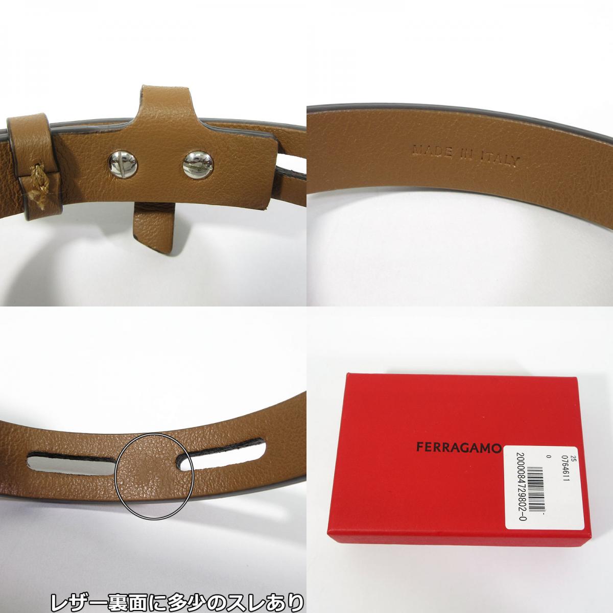 Salvatore Ferragamo | サルヴァトーレフェラガモ レザーブレスレット ブレスレット 0764611 ブラウン系【三重本店】