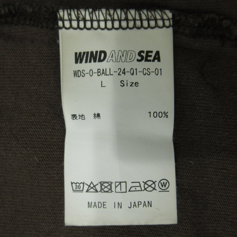 WIND AND SEA | ウィンダンシーウインダンシー 長袖Tシャツ WDS-O-BALL-24-Q1-CS-01 ブラウン サイズ:L【三重本店】