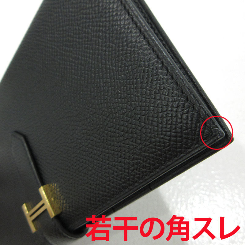 HERMES | エルメス ベアンスフレ 二つ折り 長財布 ブラック【三重本店】