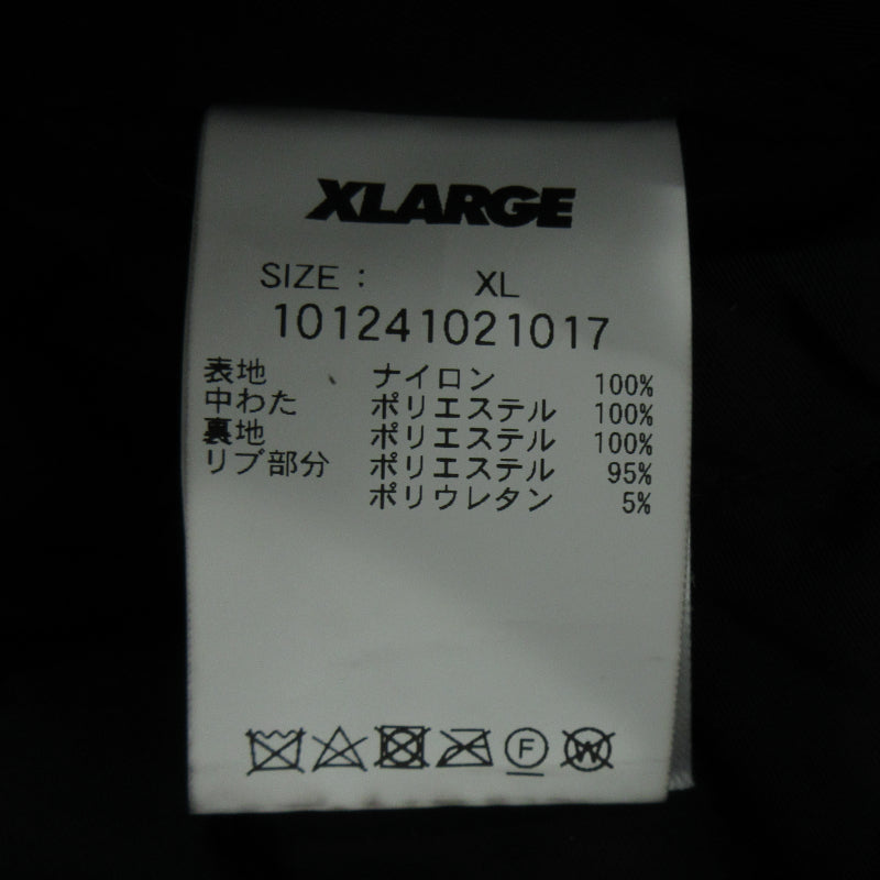 X-LARGE | エクストララージ CRAWLING DEATH CHAIN BOMBER JACKET ミリタリーコート 101241021017 ブラック サイズ:XL【三重本店】
