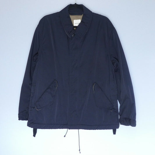 【中古】sage de cret | サージュデクレ NYLON CHINO CLOTH MILITARY JACKET ミリタリージャケット ネイビー サイズ:M