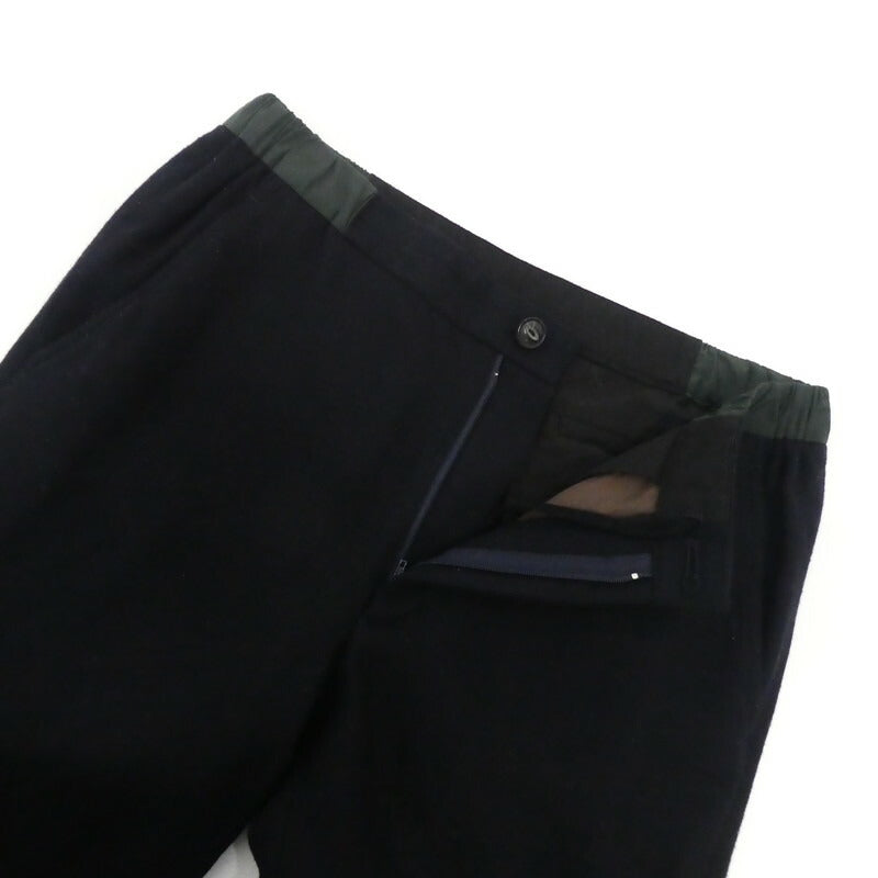 【中古】kolor | カラー TWIST FABRIC Flannel Trousers パンツ 19WCM-P13110 ブラック サイズ:2