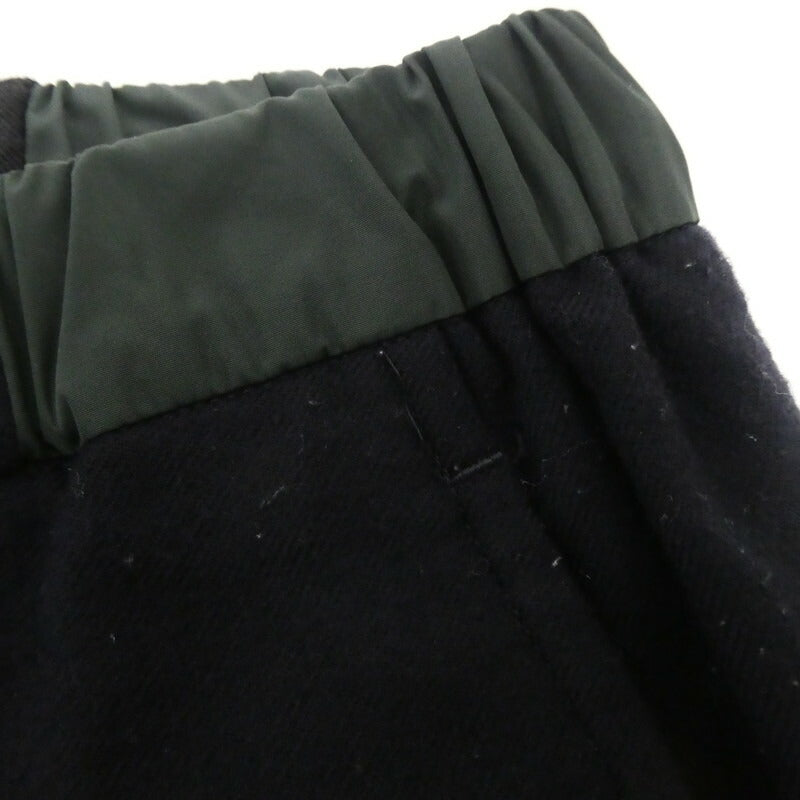 【中古】kolor | カラー TWIST FABRIC Flannel Trousers パンツ 19WCM-P13110 ブラック サイズ:2