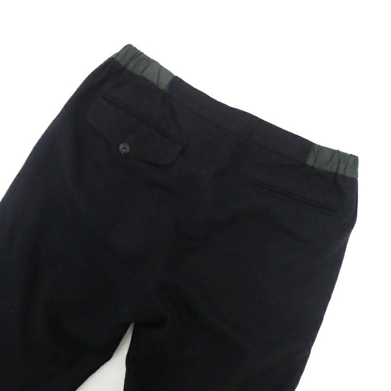 【中古】kolor | カラー TWIST FABRIC Flannel Trousers パンツ 19WCM-P13110 ブラック サイズ:2