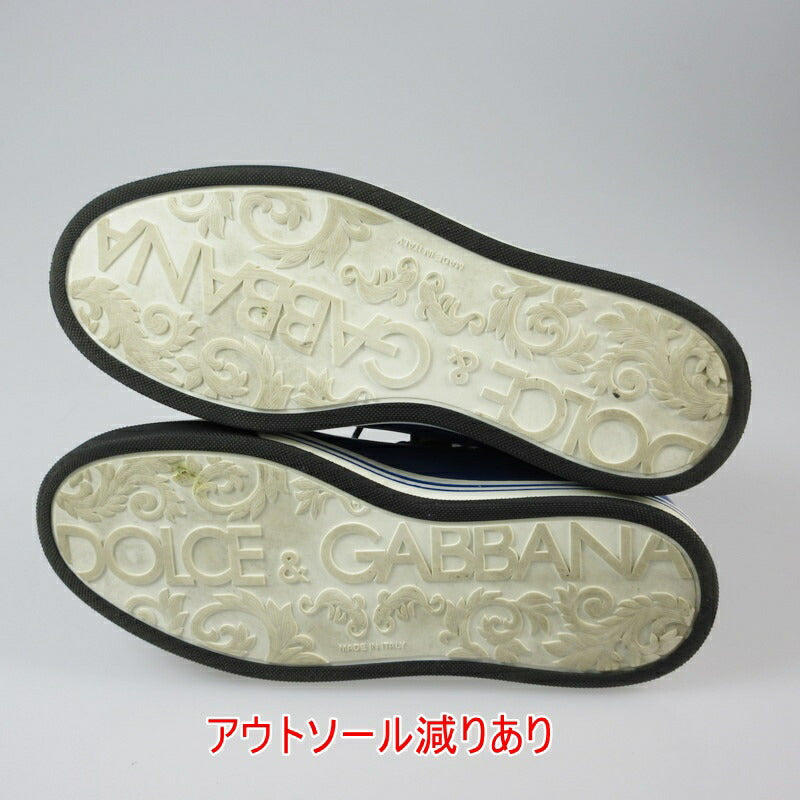 【中古】DOLCE & GABBANA | ドルチェアンドガッバーナ ROMA スニーカー CS1571 25.5cm ブルー