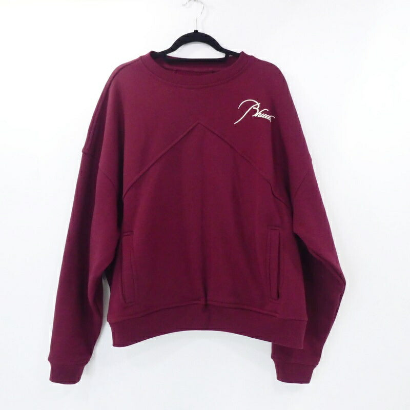 【中古】RHUDE | ルード QUARTER ZIP SWEAT スウェット ボルドー/バーガンディー サイズ:S