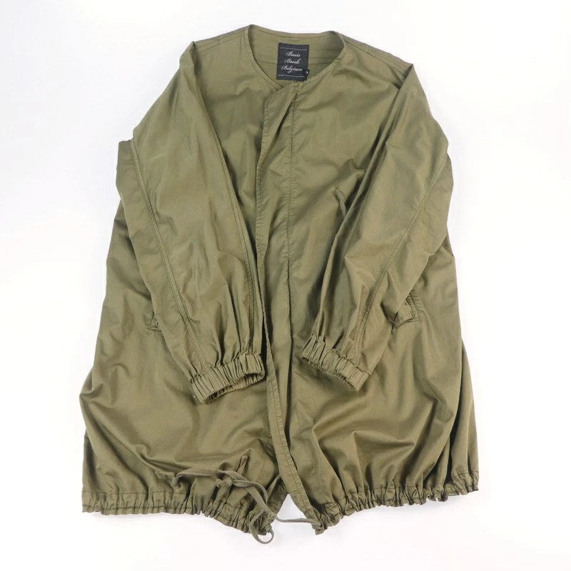 【中古】BASISBROEK | バージズブルック モッズコート カーキ