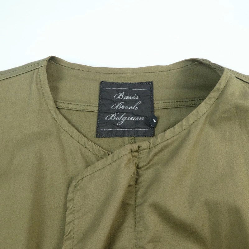 【中古】BASISBROEK | バージズブルック モッズコート カーキ