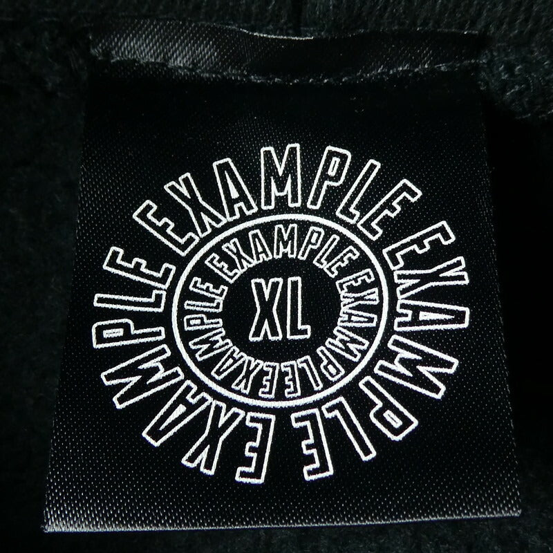 【中古】EXAMPLE | イグザンプル パーカー ブラック サイズ:XL