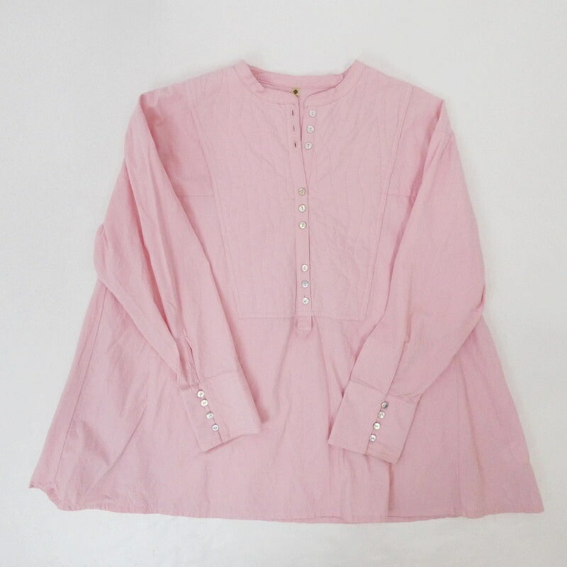 【中古】SeaRoomlynn | シールームリン ヨークキルティングチュニックシャツ 長袖シャツ 002070965 ピンク サイズ:S