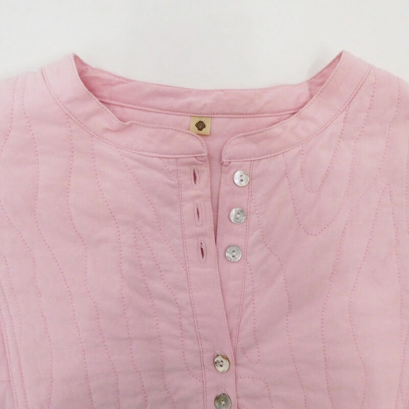 【中古】SeaRoomlynn | シールームリン ヨークキルティングチュニックシャツ 長袖シャツ 002070965 ピンク サイズ:S