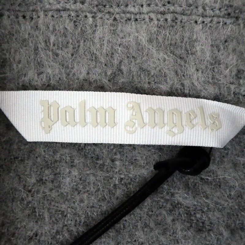 【中古】Palm Angels | パームエンジェルス Fringed Shirt Jacket Melange Grey その他アウター PWEA052F21FAB0010810 グレー サイズ:38