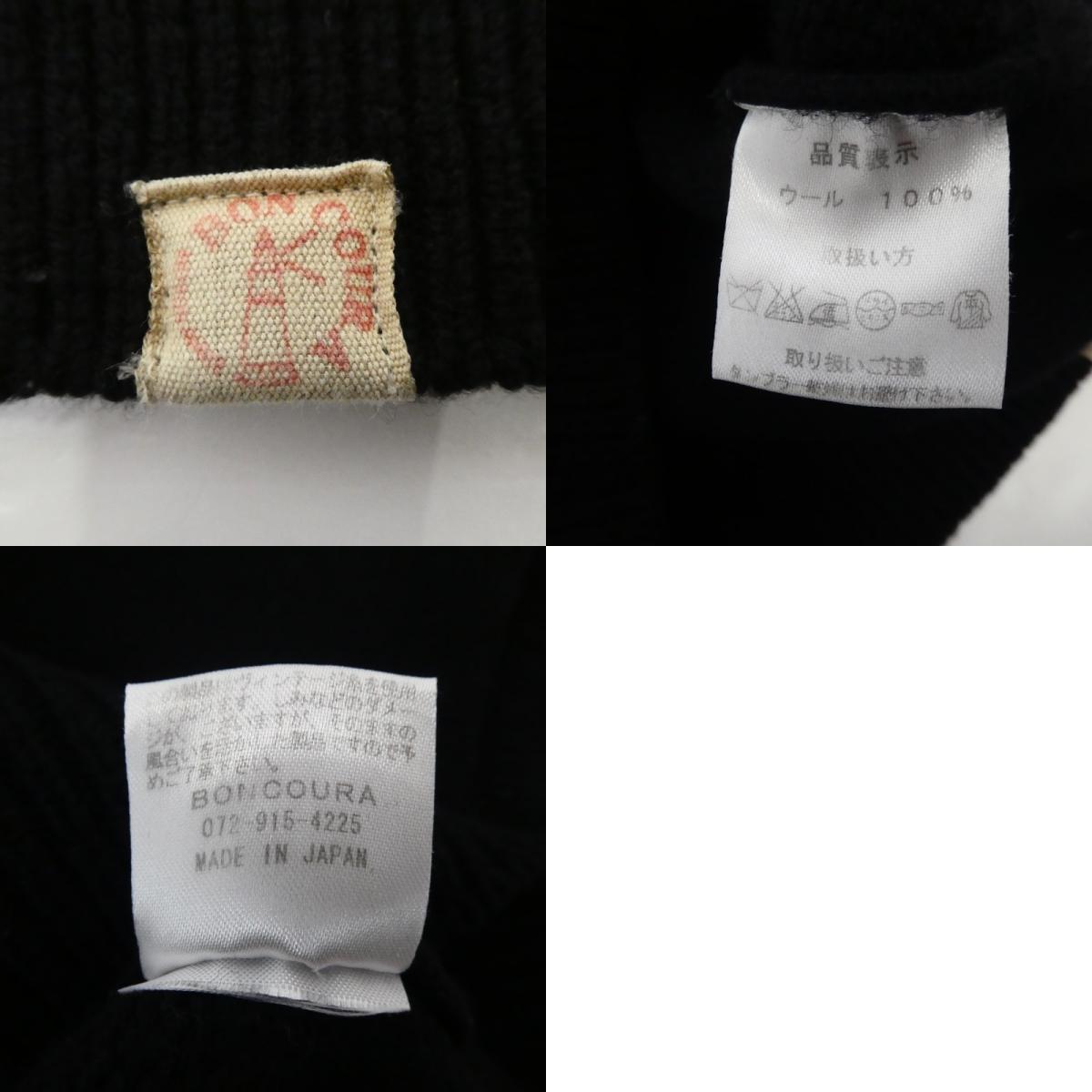【中古】BONCOURA | ボンクラ B-sweater ニット ブラック サイズ:36