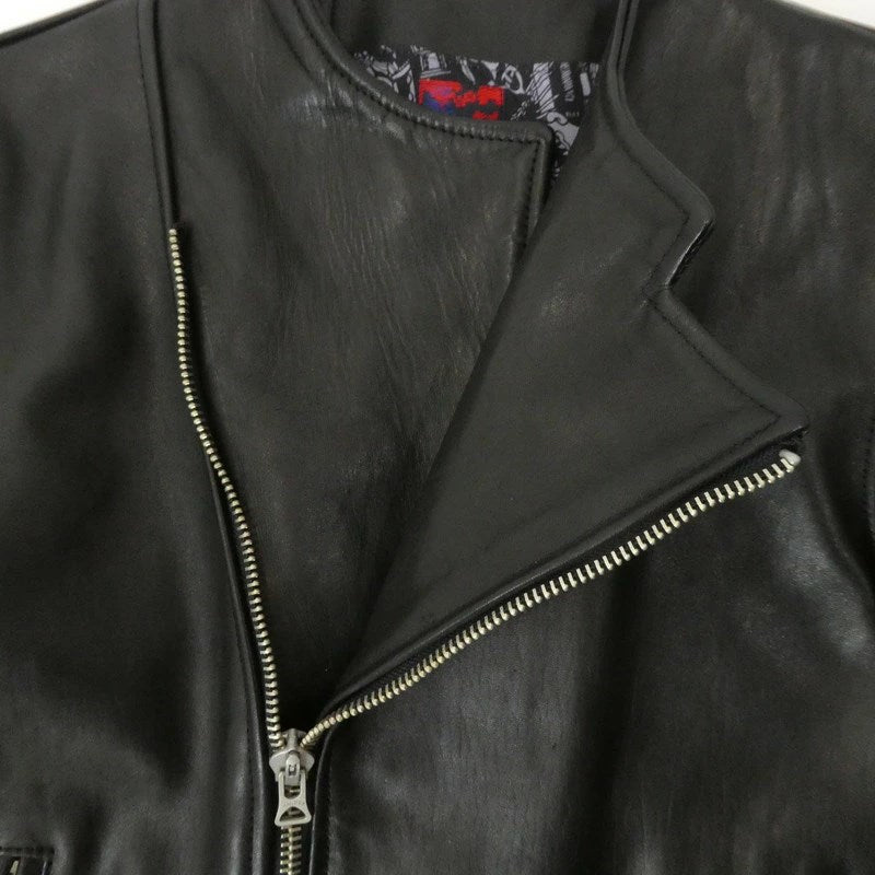 【中古】BRU NA BOINNE | ブルーナボイン アランジャケット レザー 5080 ブラック サイズ:1