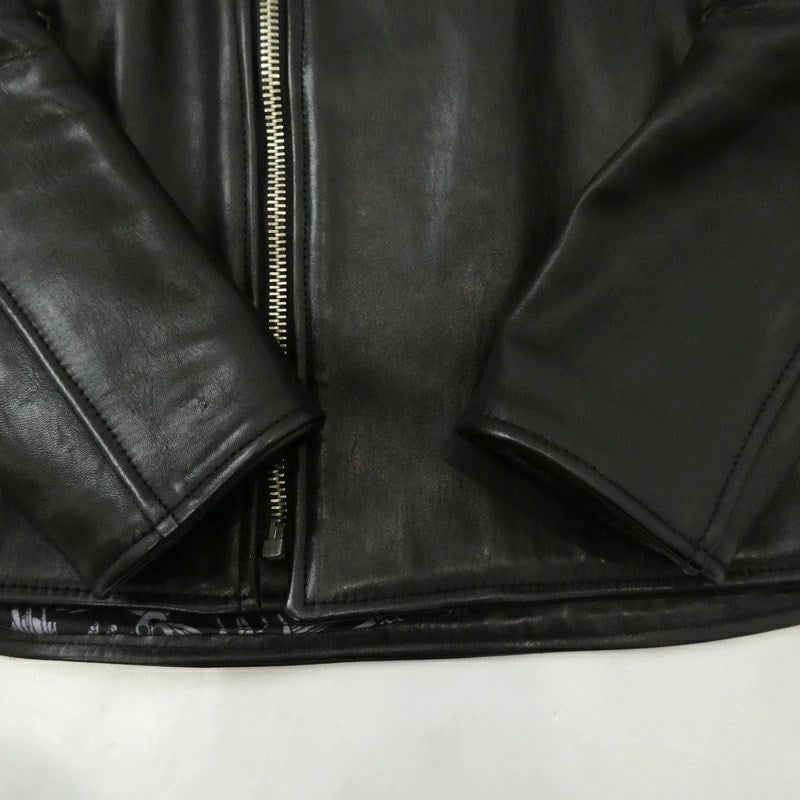 【中古】BRU NA BOINNE | ブルーナボイン アランジャケット レザー 5080 ブラック サイズ:1
