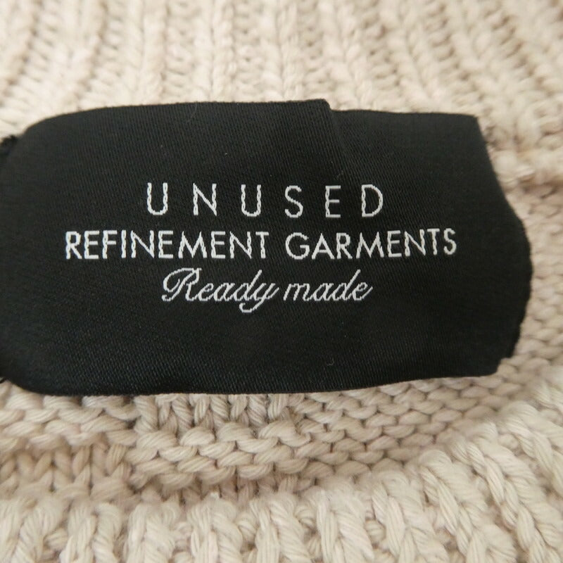 【中古】UNUSED | アンユーズド DAMAGED KNIT ニット US2325 ベージュ サイズ:1
