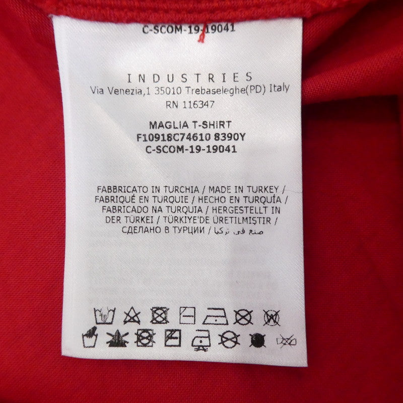 【中古】MONCLER | モンクレール /FOUNDED IN 1952 半袖Tシャツ 8C74610 レッド サイズ:XL