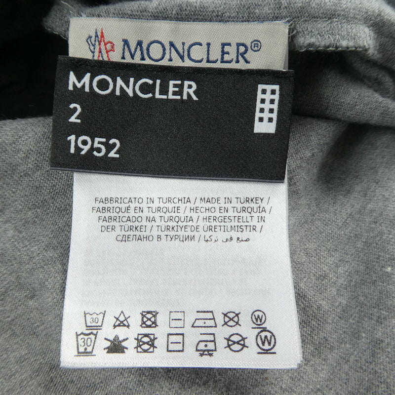【中古】MONCLER GENIUS | モンクレールジニアス 半袖Tシャツ グレー