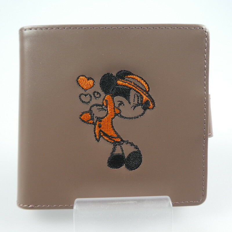 【中古】 二つ折り財布 ブラウン