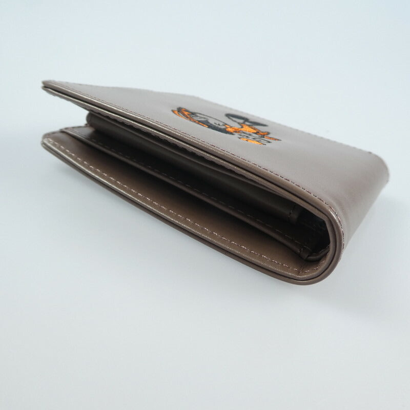 【中古】 二つ折り財布 ブラウン