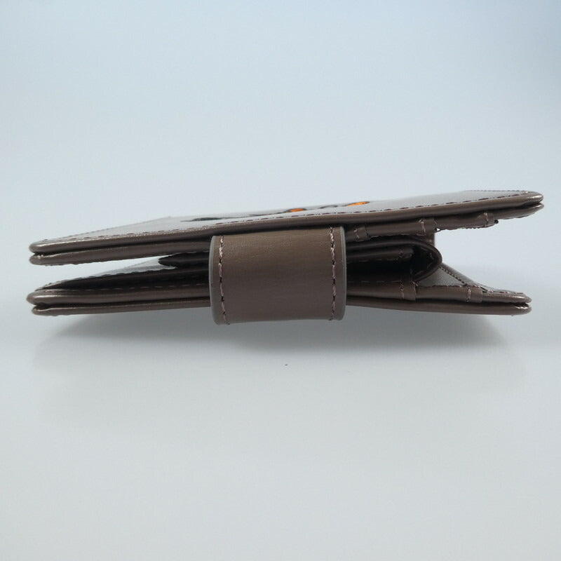【中古】 二つ折り財布 ブラウン