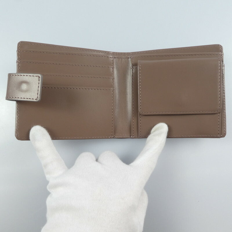【中古】 二つ折り財布 ブラウン
