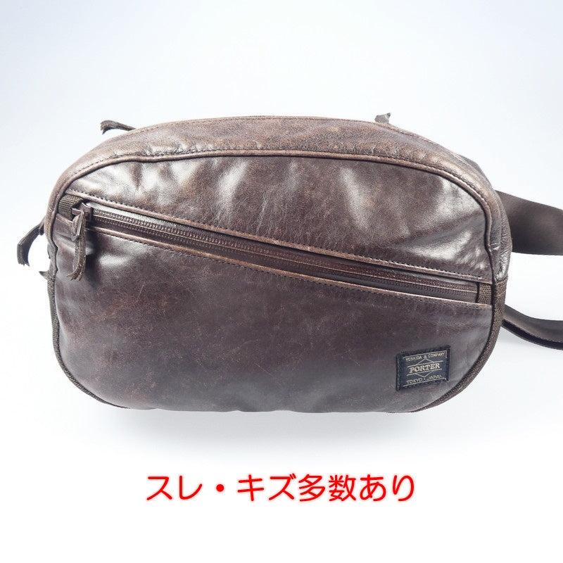 【中古】PORTER | ポーター ZOOM ウエストバッグ 107-04896 ブラウン
