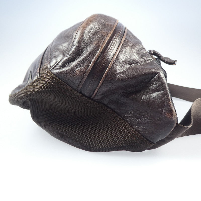 【中古】PORTER | ポーター ZOOM ウエストバッグ 107-04896 ブラウン