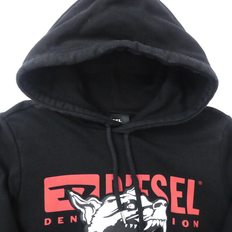 【中古】DIESEL | ディーゼル S-GIR-HOOD-BX1 パーカー 00S02W0EAXH ブラック サイズ:XS