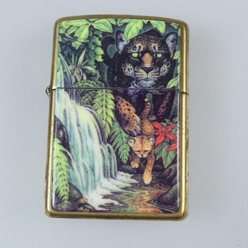 【中古】ZIPPO | ジッポ MYSTERIES OF THE FOREST ライター ゴールド