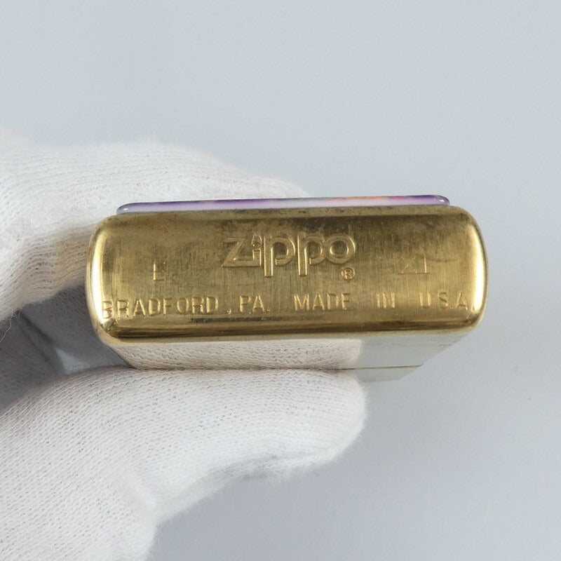 【中古】ZIPPO | ジッポ MYSTERIES OF THE FOREST ライター ゴールド