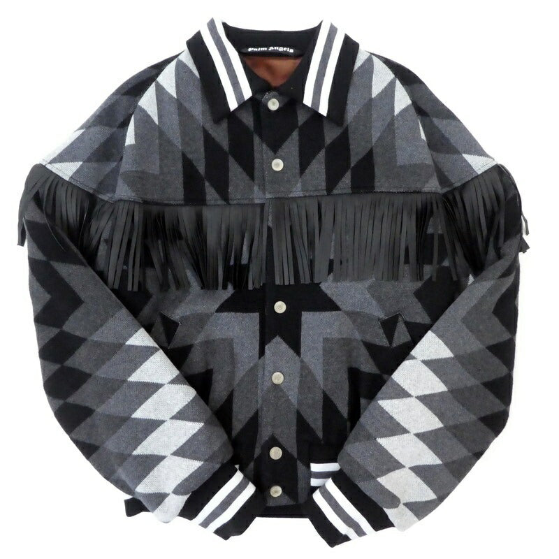 【中古】Palm Angels | パームエンジェルス Arizona Fringed Bomber Jacket ミリタリーコート