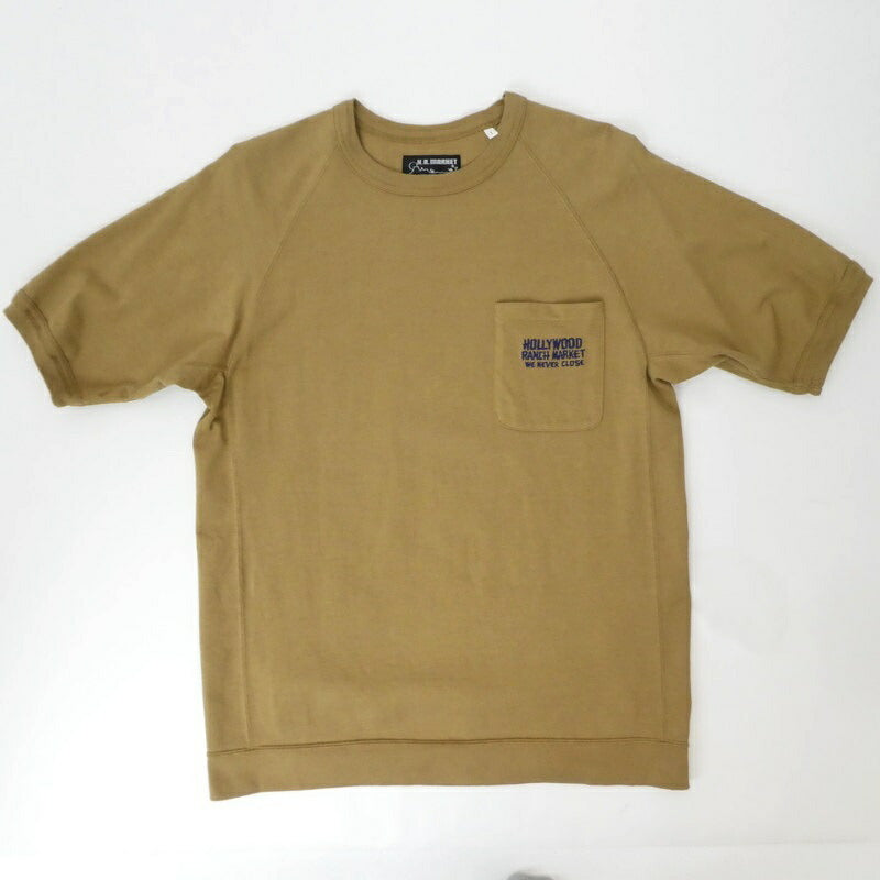 【中古】HOLLYWOOD RANCH MARKET | ハリウッドランチマーケット 半袖Tシャツ ベージュ