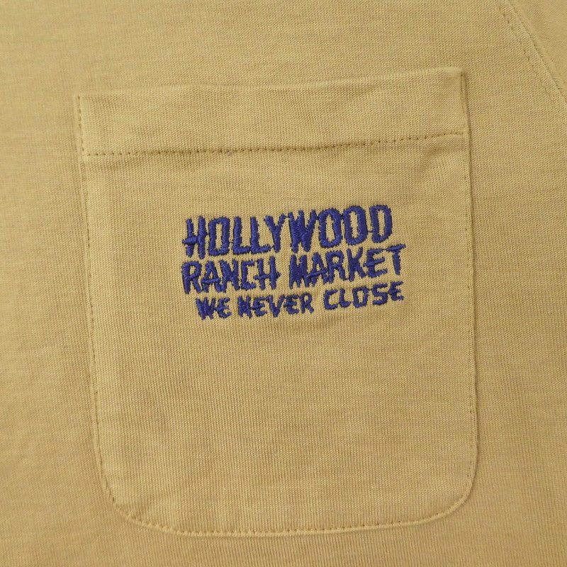 【中古】HOLLYWOOD RANCH MARKET | ハリウッドランチマーケット 半袖Tシャツ ベージュ