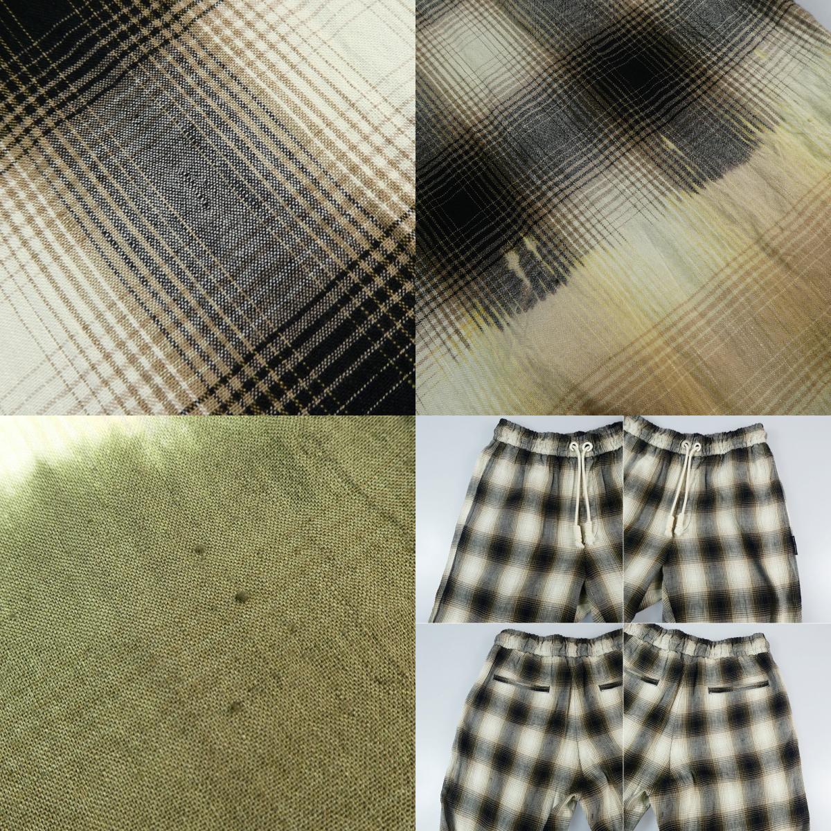 【中古】Palm Angels | パームエンジェルス Bleached Plaid Track Pants パンツ PMCG002S21FAB001 サイズ:46