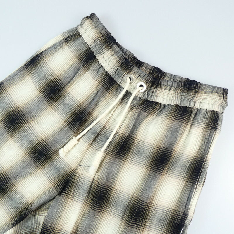 【中古】Palm Angels | パームエンジェルス Bleached Plaid Track Pants パンツ PMCG002S21FAB001 サイズ:46