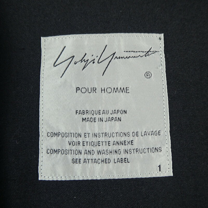 【中古】Yohji Yamamoto | ヨウジヤマモト 長袖シャツ ブラック
