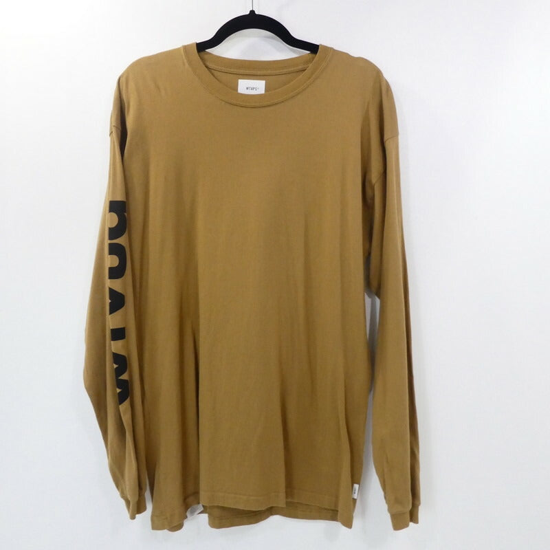 【中古】W)TAPS | ダブルタップス WTVUA?SCREEN?LS?TEE 長袖Tシャツ 212PCDT-LT03S ブラウン サイズ:3