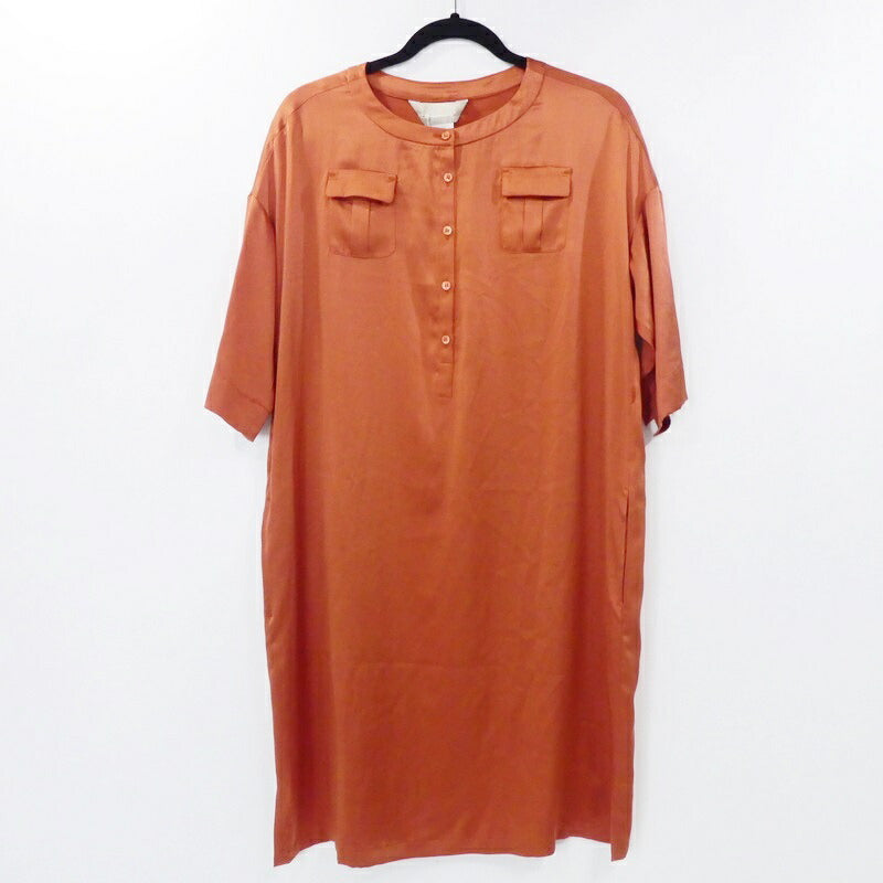 【中古】MAX MARA | マックスマーラ SILK MID-LENGTH DRESS ワンピース 92211821 オレンジ サイズ:40